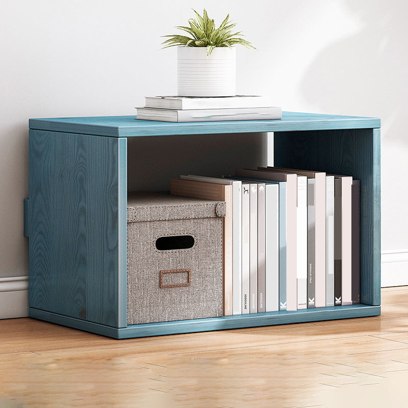 Modern Engineer Wood Bookshelf Open Back Bookcase,17.7"L x 7.9"W x 11"H