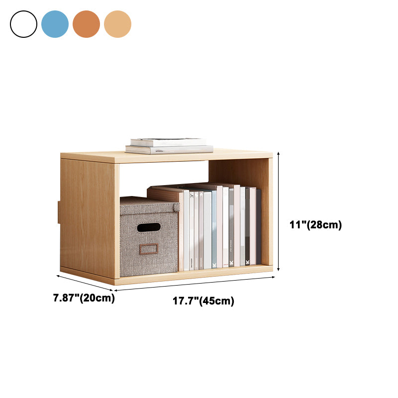 Modern Engineer Wood Bookshelf Open Back Bookcase,17.7"L x 7.9"W x 11"H
