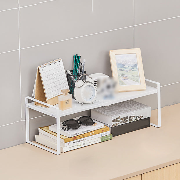 Modern Style Bookshelf Metal Open Back Bookcase for Home Office