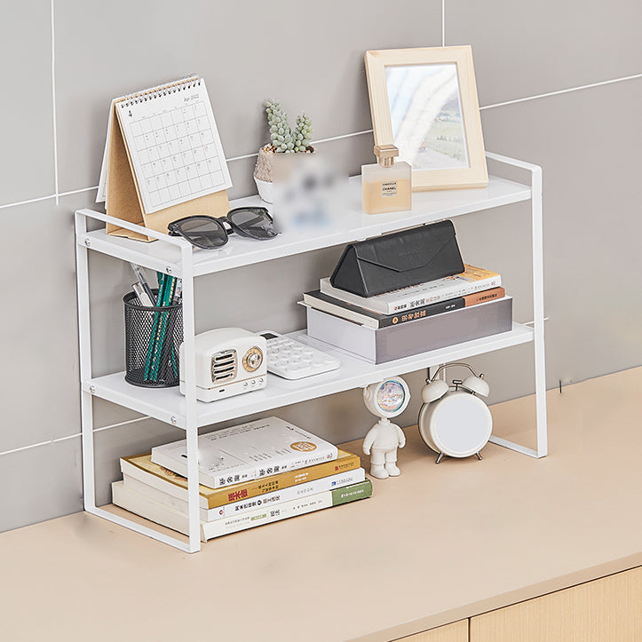 Modern Style Bookshelf Metal Open Back Bookcase for Home Office