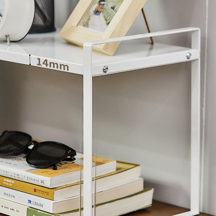 Modern Style Bookshelf Metal Open Back Bookcase for Home Office