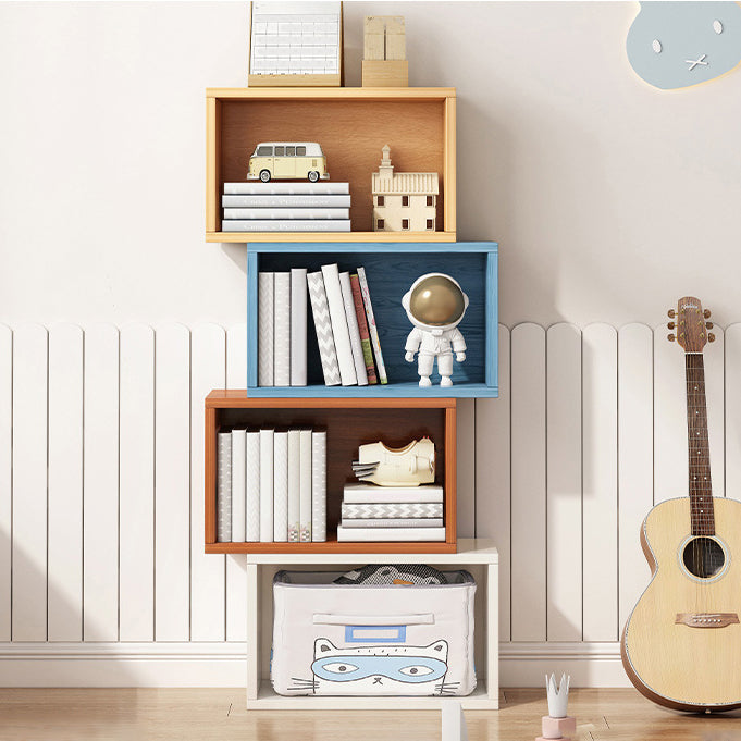 Contemporary Engineer Wood Bookshelf Closed Back Bookcase,17.7"L x 6.7"W x 11.8"H