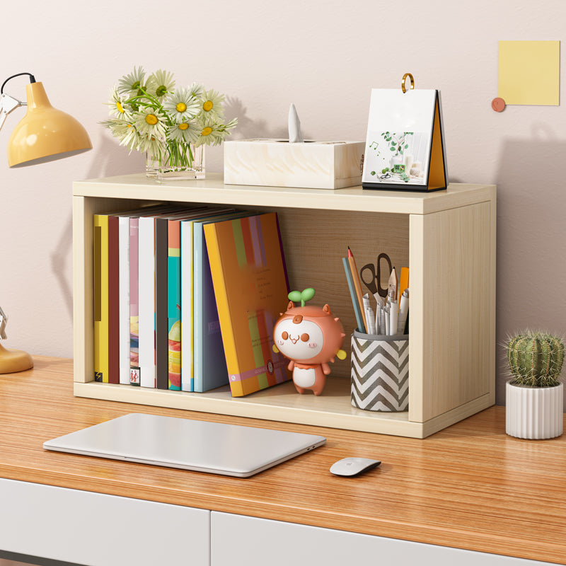 Contemporary Engineer Wood Bookshelf Closed Back Bookcase,17.7"L x 6.7"W x 11.8"H