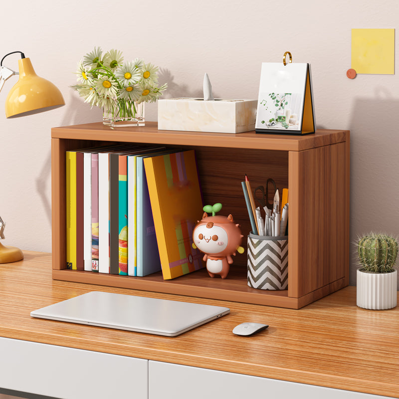 Contemporary Engineer Wood Bookshelf Closed Back Bookcase,17.7"L x 6.7"W x 11.8"H