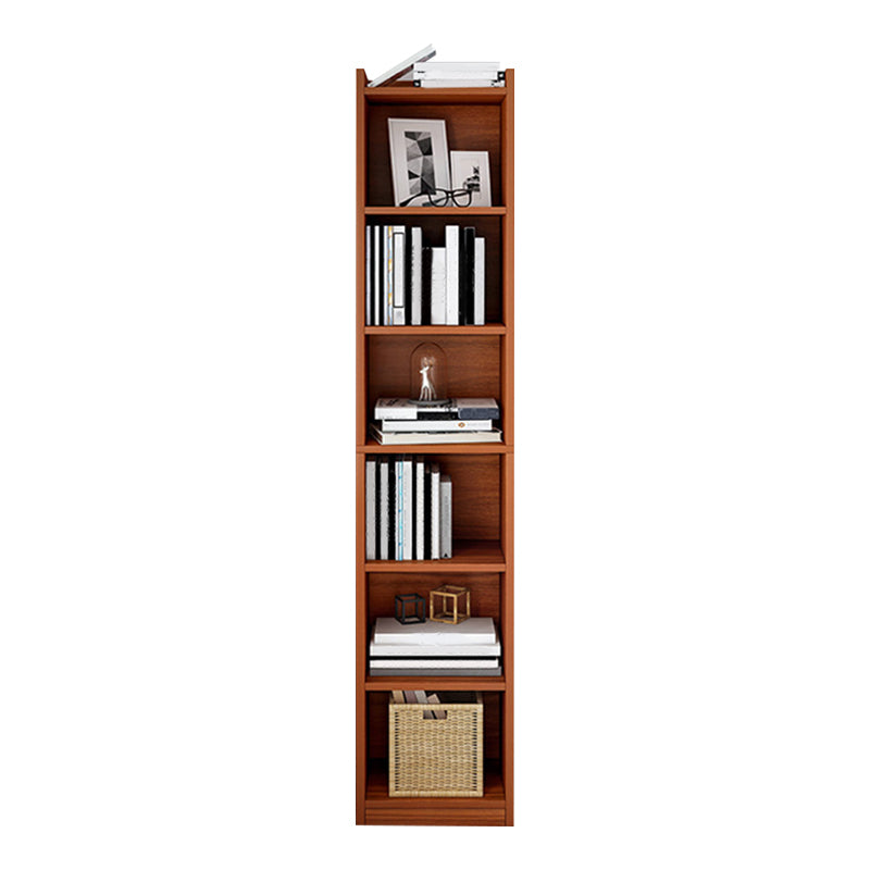 Contemporary Engineered Wood Bookcase, Geometric Bookshelf for Bedroom