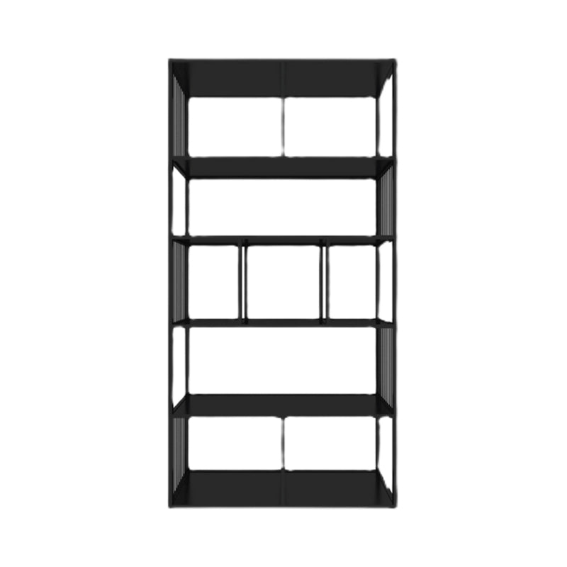 Scandinavian Rectangle Bookshelf Office Metal Etagere Bookcase