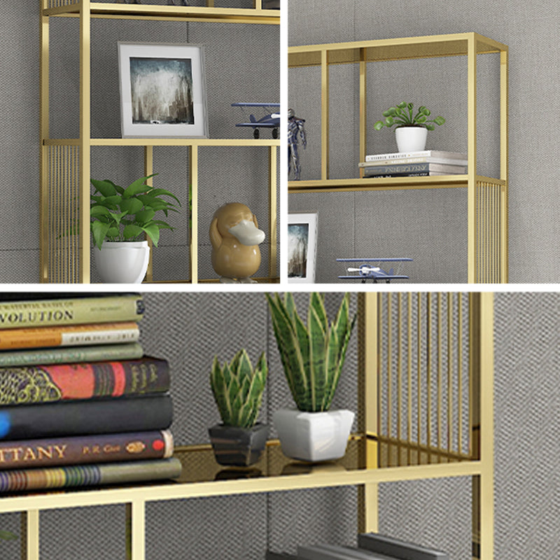 Scandinavian Rectangle Bookshelf Office Metal Etagere Bookcase