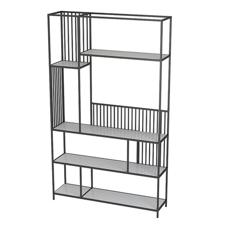 Nordic Metal Storage Bookshelf Rectangle Bookcase for Home Office