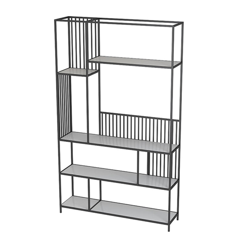 Nordic Metal Storage Bookshelf Rectangle Bookcase for Home Office