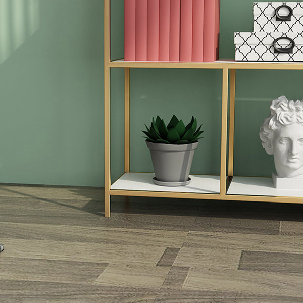 Nordic Metal Storage Bookshelf Rectangle Bookcase for Home Office