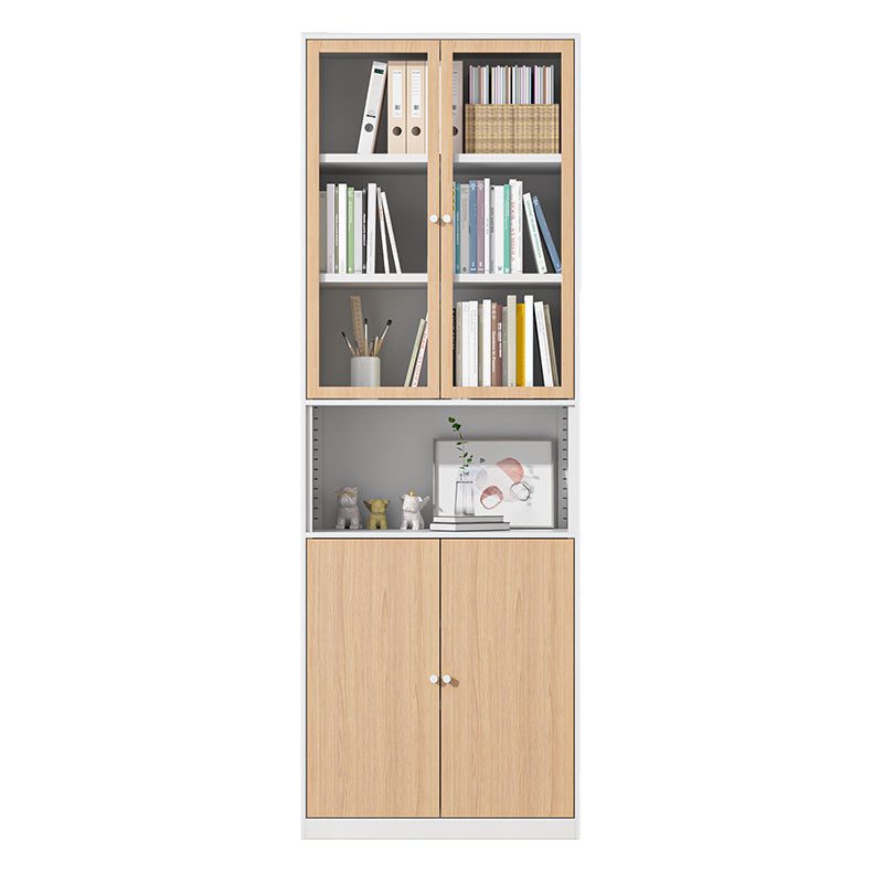 Closed Standard Bookshelf Modern Door Home Study Living Room Bookcase