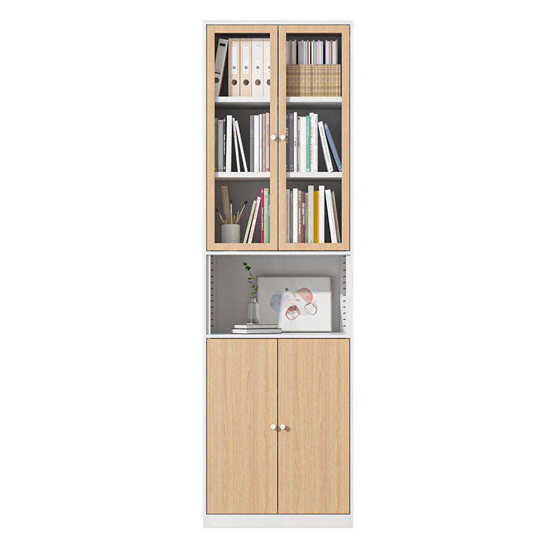 Closed Standard Bookshelf Modern Door Home Study Living Room Bookcase