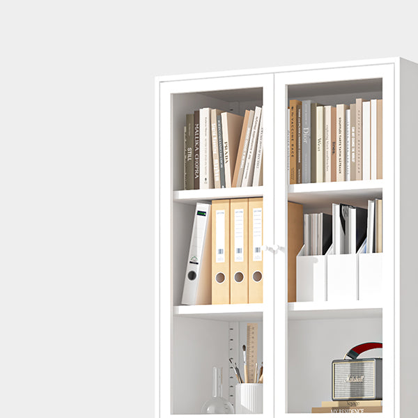Closed Standard Bookshelf Modern Door Home Study Living Room Bookcase