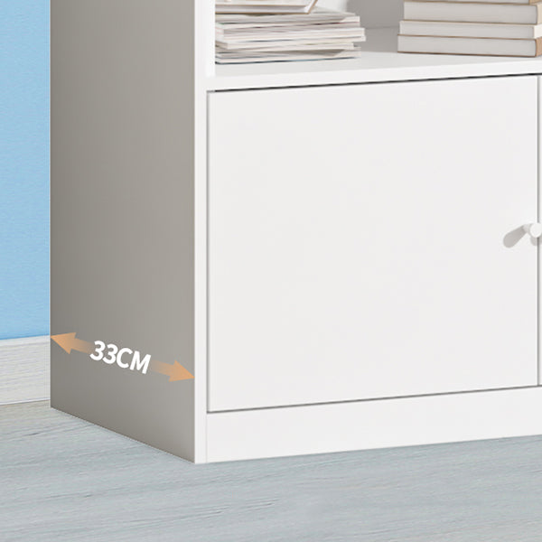 Closed Standard Bookshelf Modern Door Home Study Living Room Bookcase