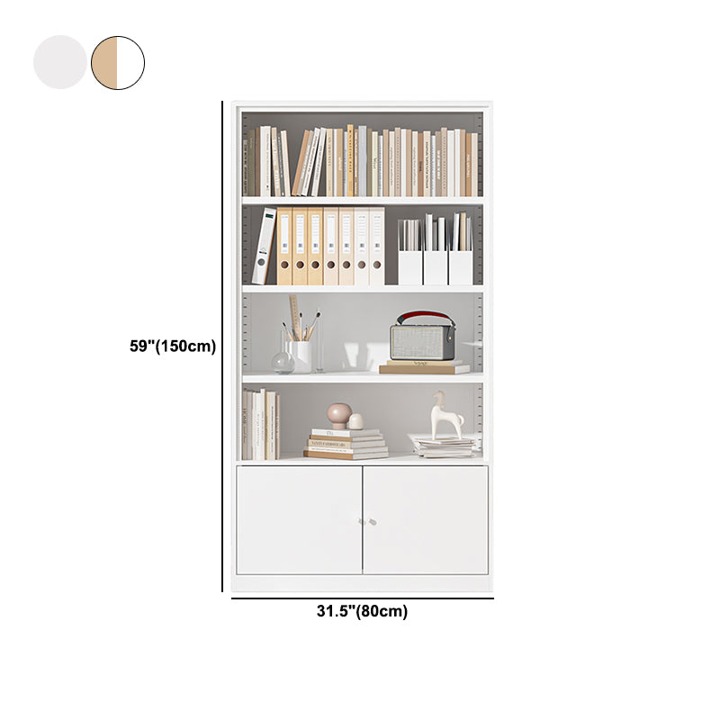 Closed Standard Bookshelf Modern Door Home Study Living Room Bookcase