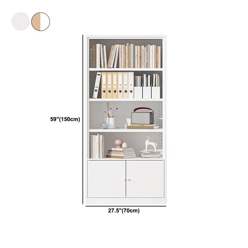 Closed Standard Bookshelf Modern Door Home Study Living Room Bookcase