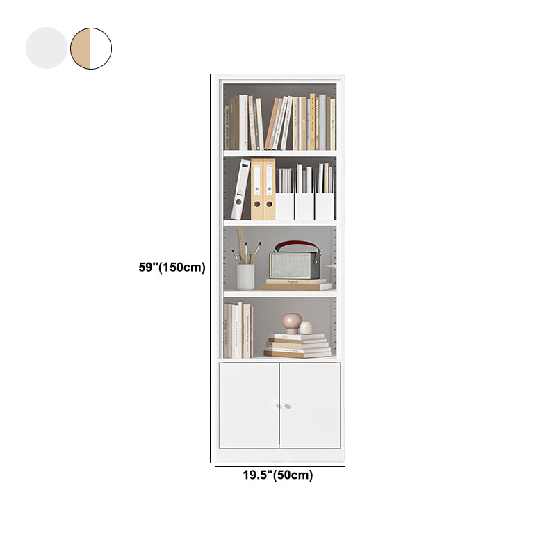 Closed Standard Bookshelf Modern Door Home Study Living Room Bookcase