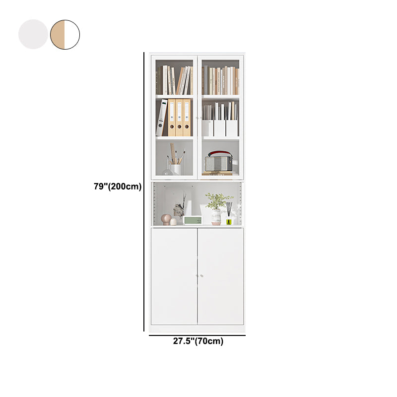 Closed Standard Bookshelf Modern Door Home Study Living Room Bookcase