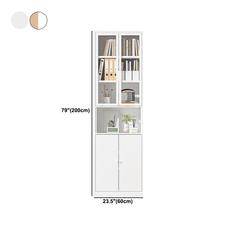 Closed Standard Bookshelf Modern Door Home Study Living Room Bookcase