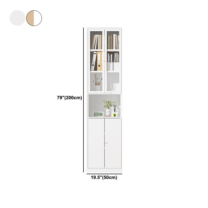 Closed Standard Bookshelf Modern Door Home Study Living Room Bookcase