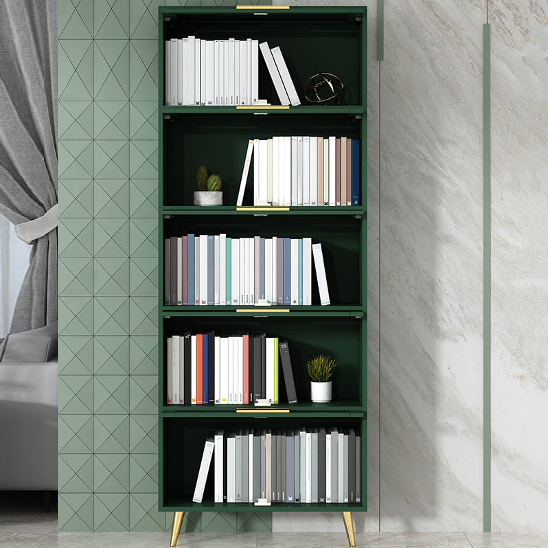 Modern Engineered Wood Bookcase, Door Bookshelf for Any Room, 12" W