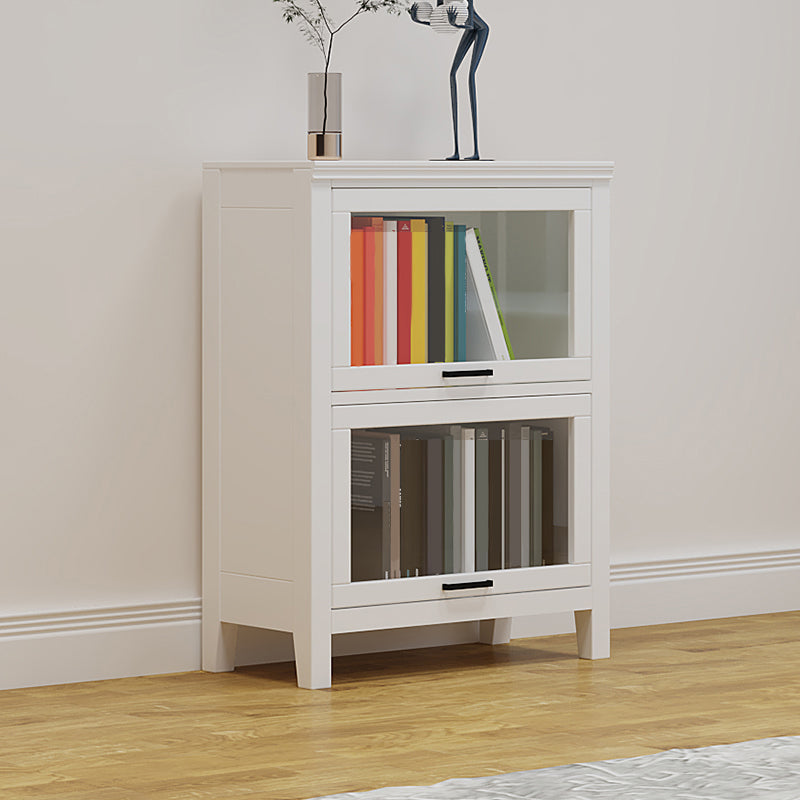 Modern Solid Wood Bookcase, Door Bookshelf for Any Room, 24" L X 12" W