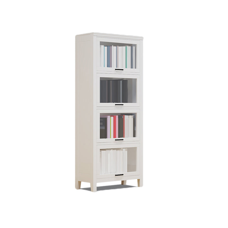Modern Solid Wood Bookcase, Door Bookshelf for Any Room, 24" L X 12" W