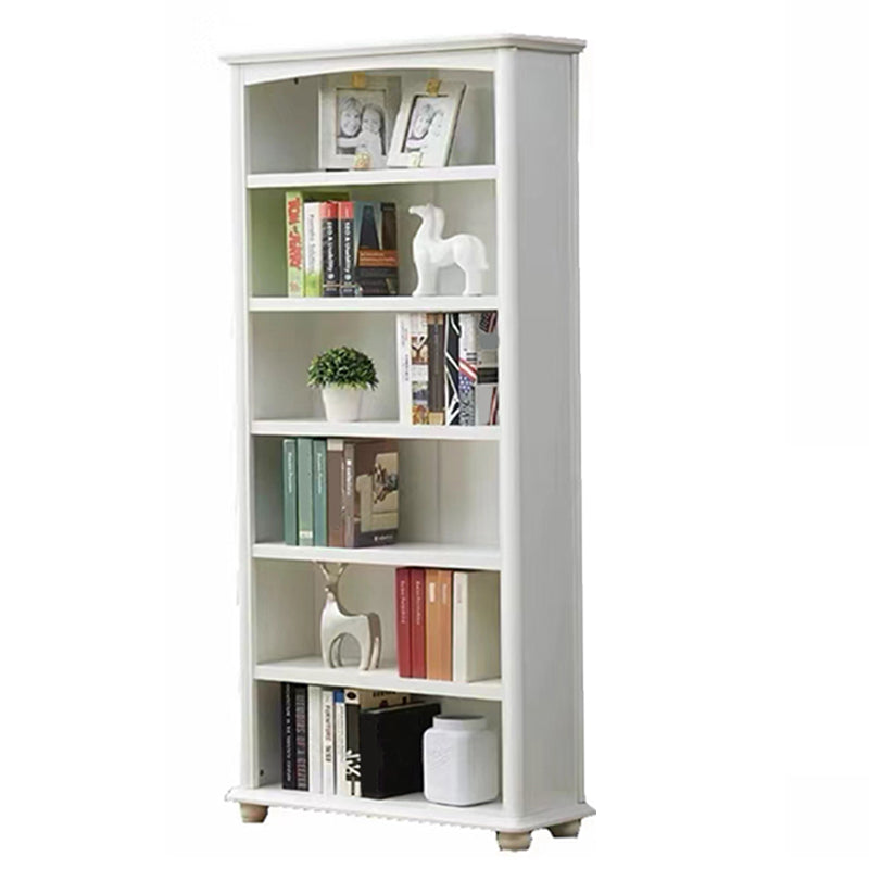 Scandinavian Wood Bookshelf Home Office Closed Back Bookcase
