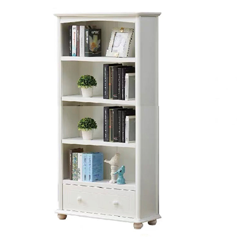 Scandinavian Wood Bookshelf Home Office Closed Back Bookcase