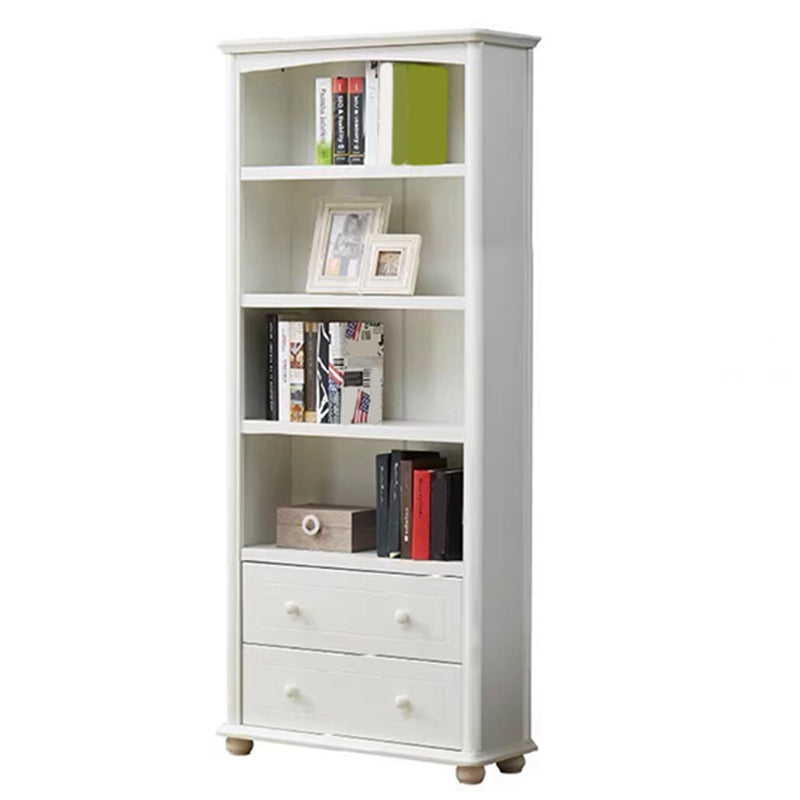 Scandinavian Wood Bookshelf Home Office Closed Back Bookcase
