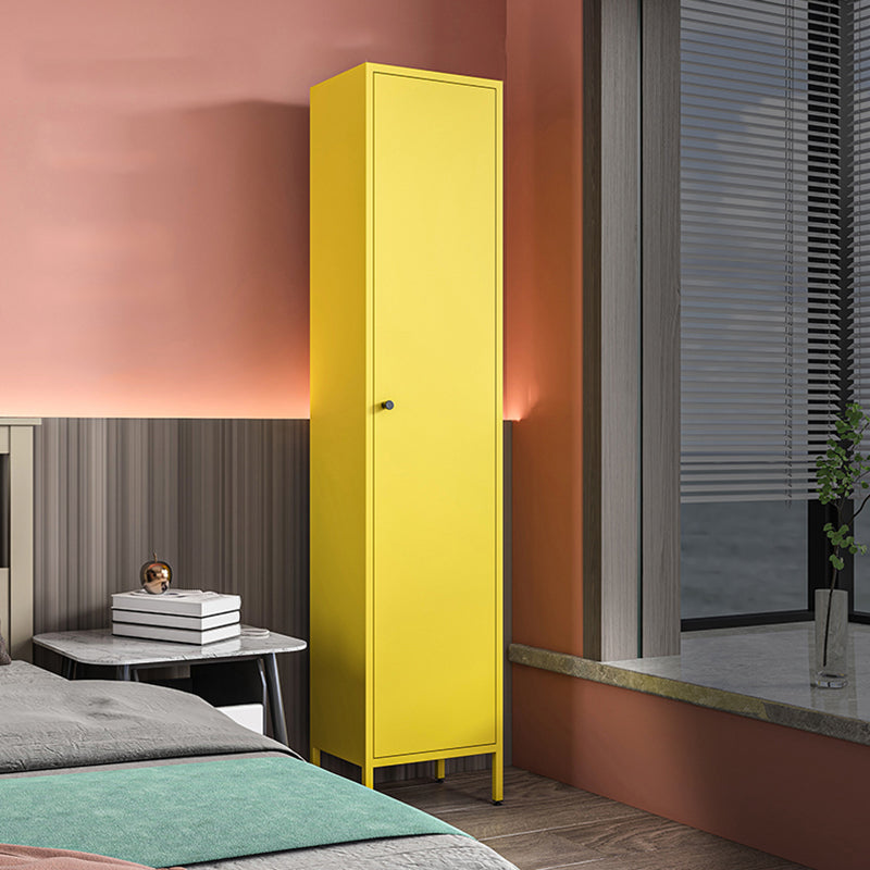 71"H Closed Metal Bookshelf Nordic Home Office Rectangular Bookcase