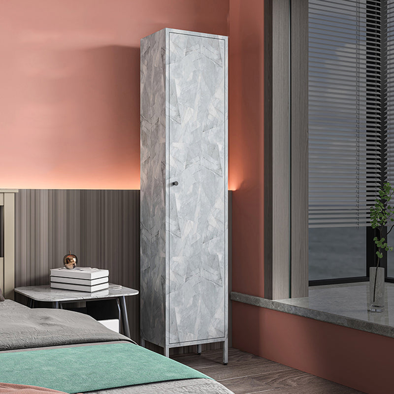 71"H Closed Metal Bookshelf Nordic Home Office Rectangular Bookcase