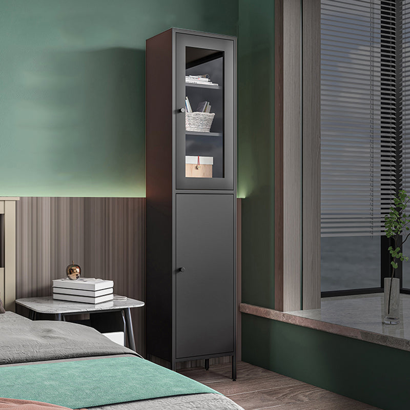 71"H Closed Metal Bookshelf Nordic Home Office Rectangular Bookcase