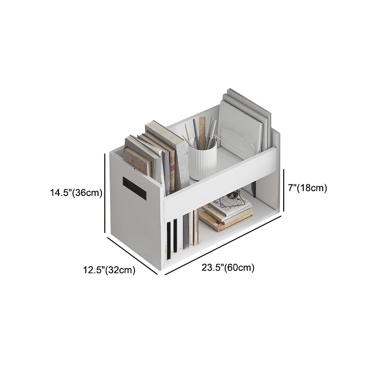 Modern Style Wood Bookshelf Closed Back Bookcase for Home Office