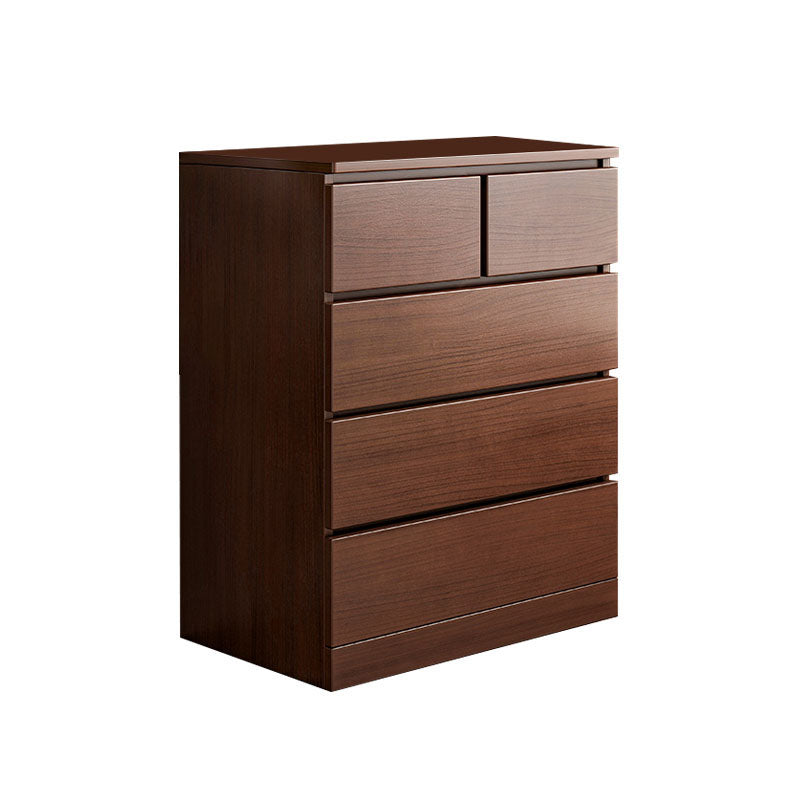 Modern Storage Chest Vertical Wooden Bedroom Storage Chest Dresser with Drawers