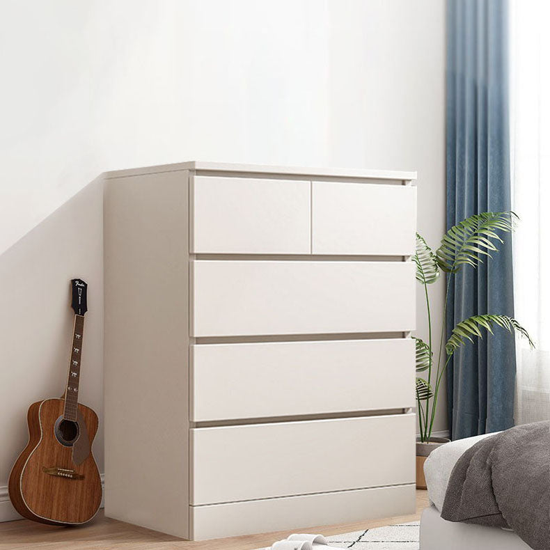 Modern Storage Chest Vertical Wooden Bedroom Storage Chest Dresser with Drawers