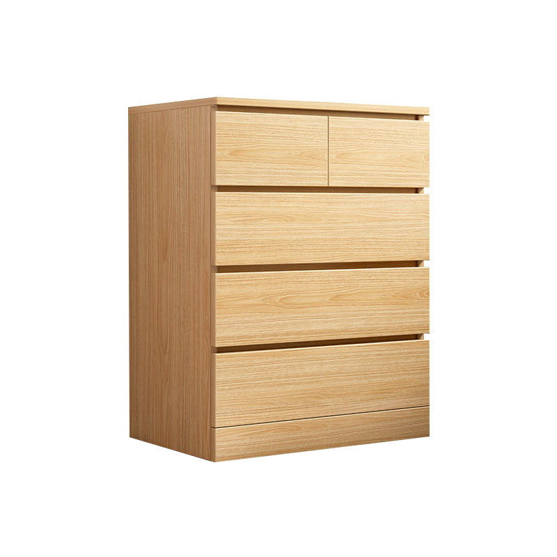 Modern Storage Chest Vertical Wooden Bedroom Storage Chest Dresser with Drawers