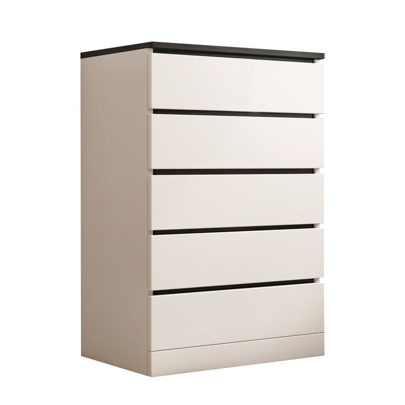 Modern Storage Chest Vertical Wooden Bedroom Storage Chest Dresser with Drawers