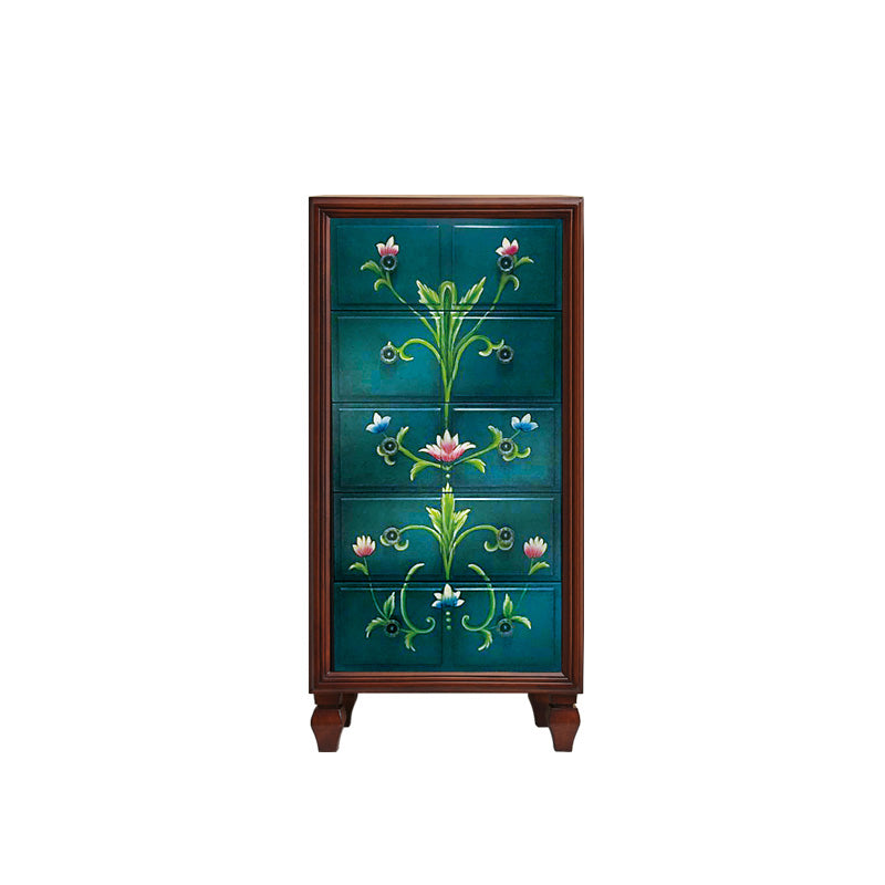 American Retro Storage Chest Solid Wood Storage Chest Dresser for Bedroom