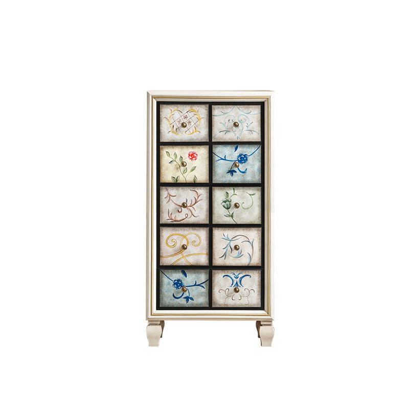 American Retro Storage Chest Solid Wood Storage Chest Dresser for Bedroom