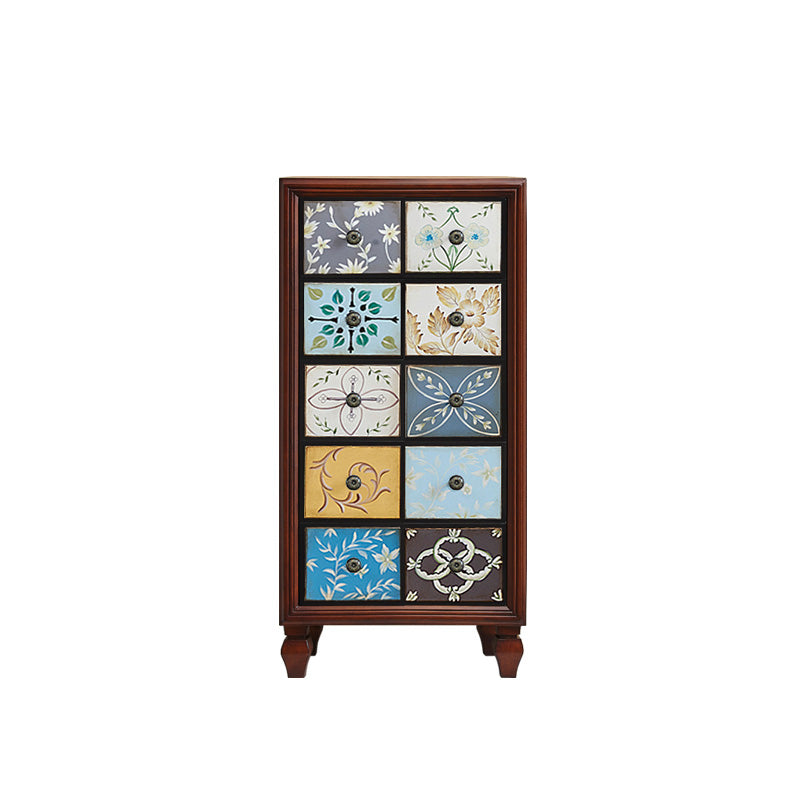 American Retro Storage Chest Solid Wood Storage Chest Dresser for Bedroom