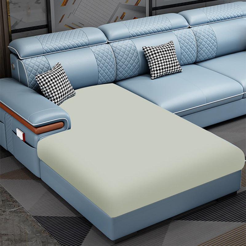 Modern Faux Leather Sofa with Pillow Top Arm for Living Room