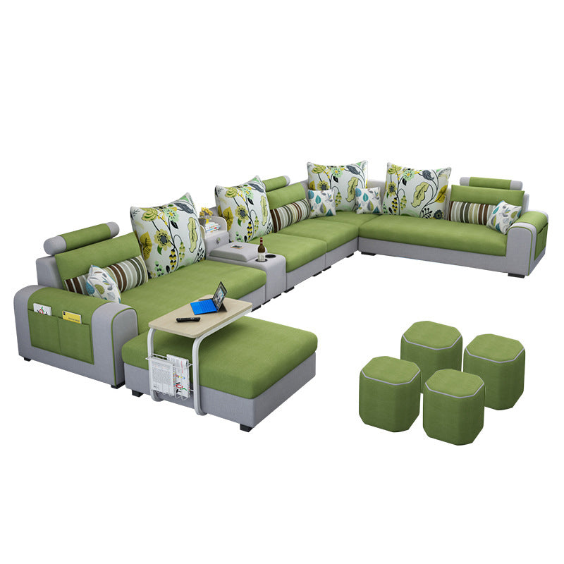 Contemporary 6-seater Modular Sectional with Storage for Living Room