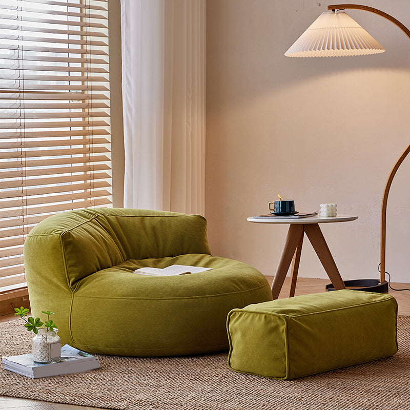 37.40" L x 37.40" W x 19.68" H Velvet Accent Room Chair for Living Room