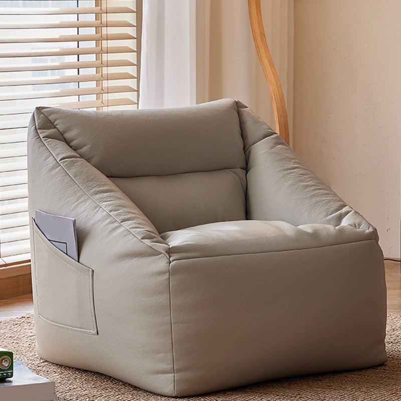 31.49" W x 27.55" D x 27.55" H Bonded Leather Accent Room Chair with Tight Back