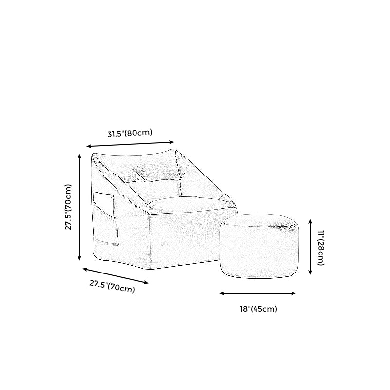 31.49" W x 27.55" D x 27.55" H Bonded Leather Accent Room Chair with Tight Back