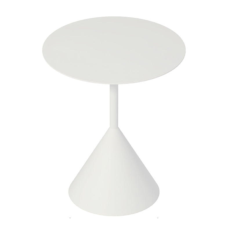 Mid-Century Modern Pedestal Coffee Table Metal Round Cocktail Table