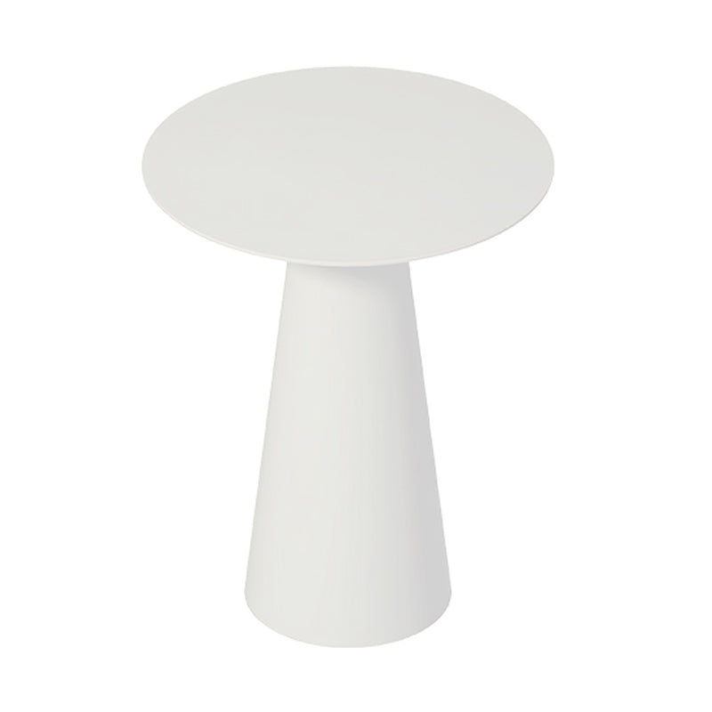 Mid-Century Modern Pedestal Coffee Table Metal Round Cocktail Table