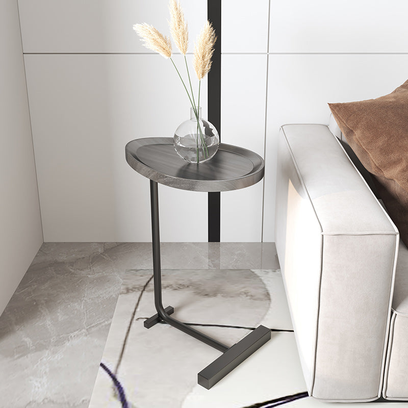Modern Style Cocktail Table Artificial Wood Table Metal Iron Base Coffee Table