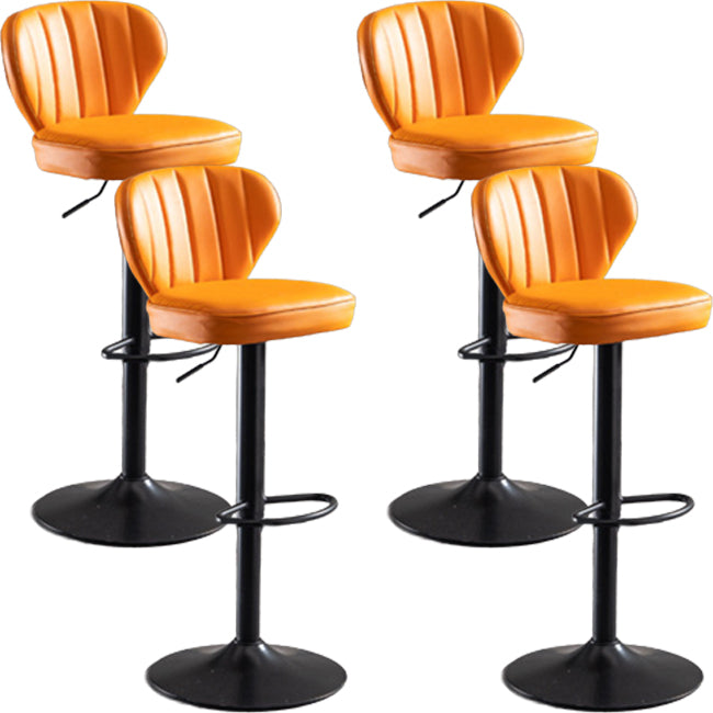 Modern Style Liftable Bar-stool Metal Counter Bar Stool with Metal Legs for Restaurant